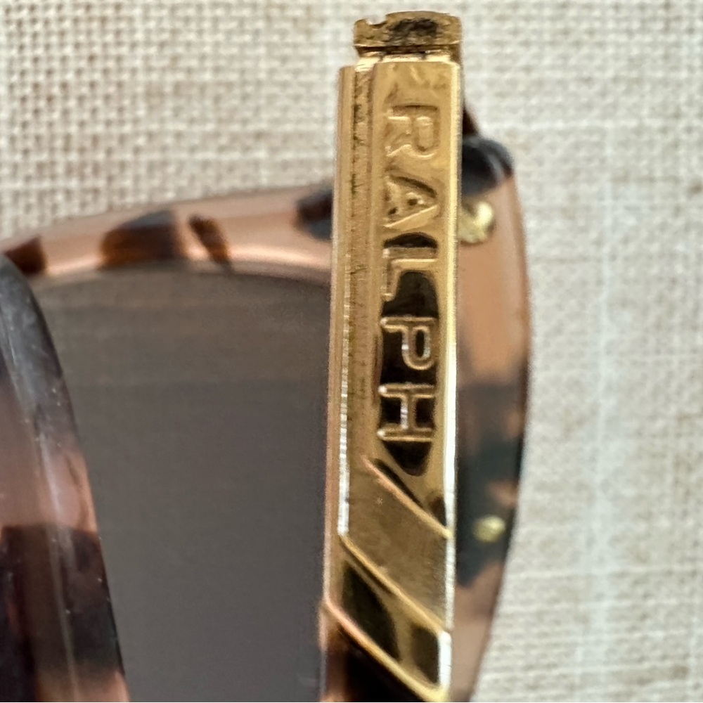 Ralph Tortoise Shell Sunglasses with Gold Accents - Picture 4 of 5